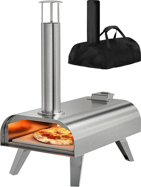 KitchenBrothers Pizza Oven Tafelmodel RVS Houtgestookt review