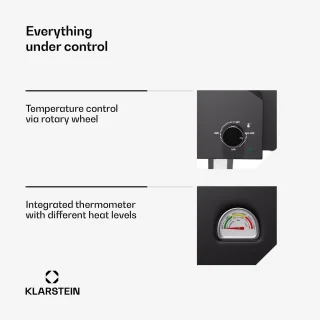 Klarstein Lafiamma Elektrische Pizzaoven 2200W RVS
