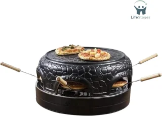 LifeStages Pizzarette 6-persoons Pizzamaker Zwart