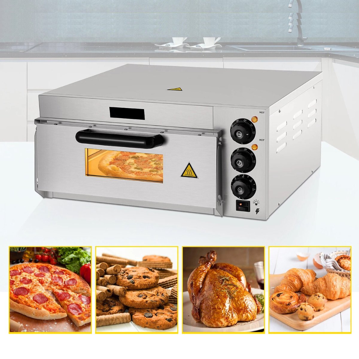 Livano Houtgestookte Pizza Oven Buiten - Steenoven Met Accessoires