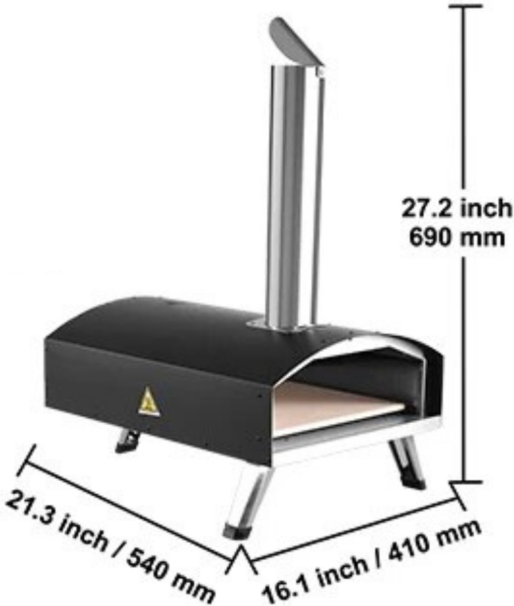 Livano Pizza Oven Buiten Houtgestookt Steenoven inclusief Accessoires