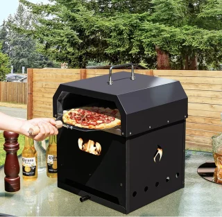 Mara Pizzaoven 4-in-1 Outdoor Zwart 36x33,5x43,5 cm