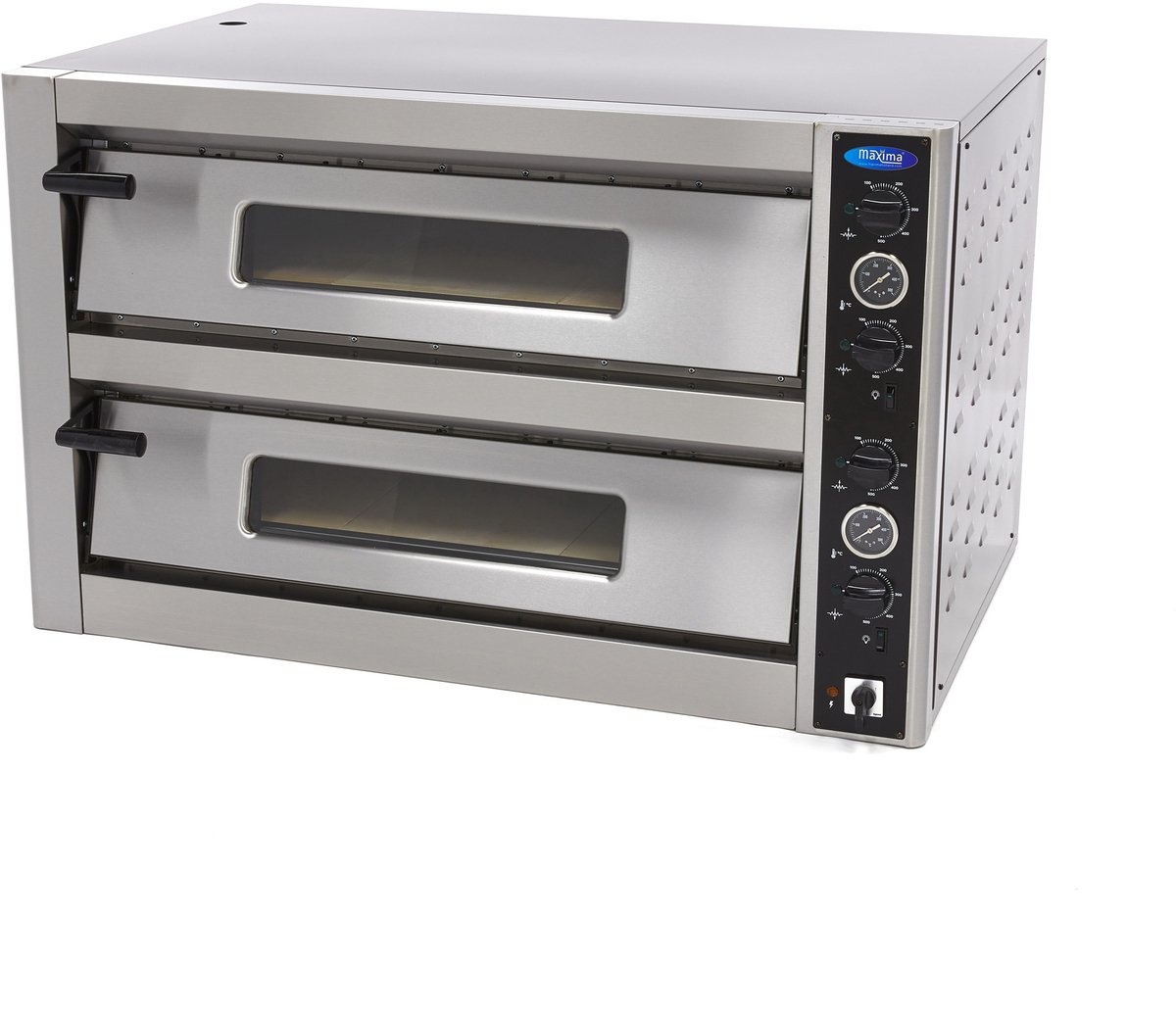 De Maxima 2-Kamer Pizza Oven Ø30 cm 12 Pizza's in één oogopslag