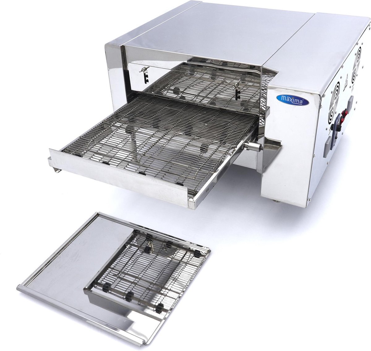 Maxima Pizza Oven met Transportband 2 Pizza's Ø20 cm