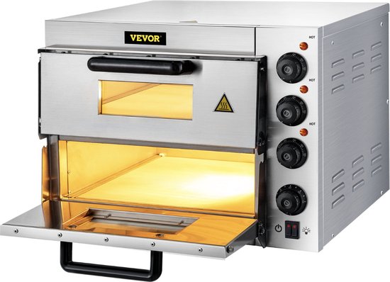 Merknaam Elektrische Pizzaoven 35,5 cm Roestvrijstaal 3000W