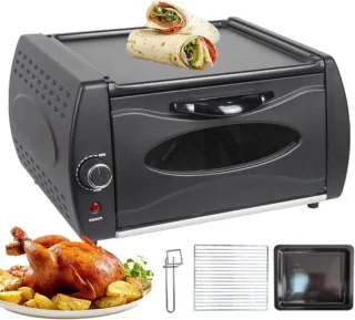 Mini elektrische oven - zwart