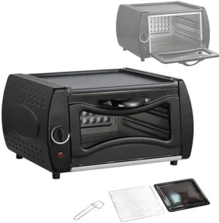 Mini Oven - Keukenoven - Pizza Bakken - Dubbele Pizza - 12 inch - Zwart