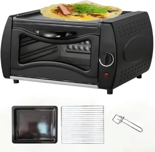 Mini oven pizza maker 15 liter zwart