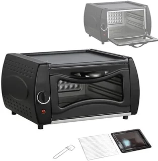 Mini-oven pizzamaker zwart