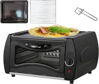 Mini pizzaoven zwart