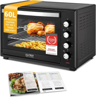 Minibakoven 60L 2000W - Pizzaoven met temperatuurregeling