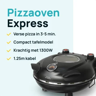 Wat vinden we goed aan de MOA elektrische pizzaoven zwart