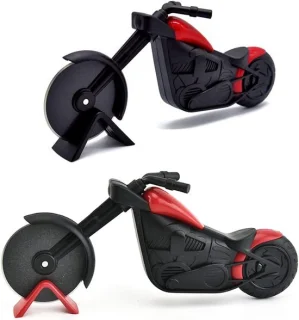 Motorfiets pizzasnijder set van 2