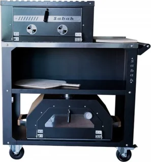 Multicook BBQ02 Pizza-oven en BBQ kastmodel