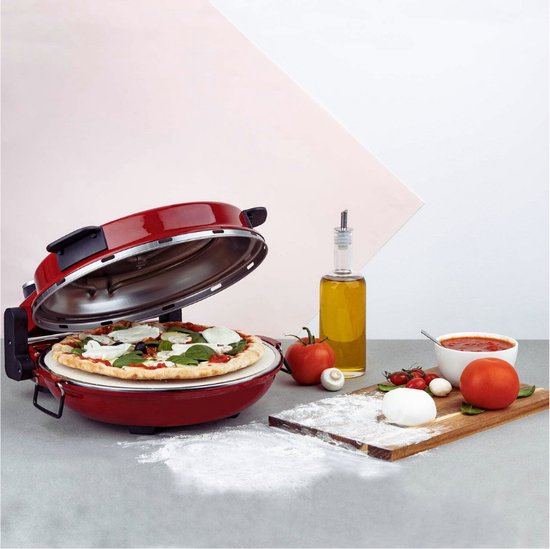 NAPL350 Elektrische Pizza Oven Rood Professional