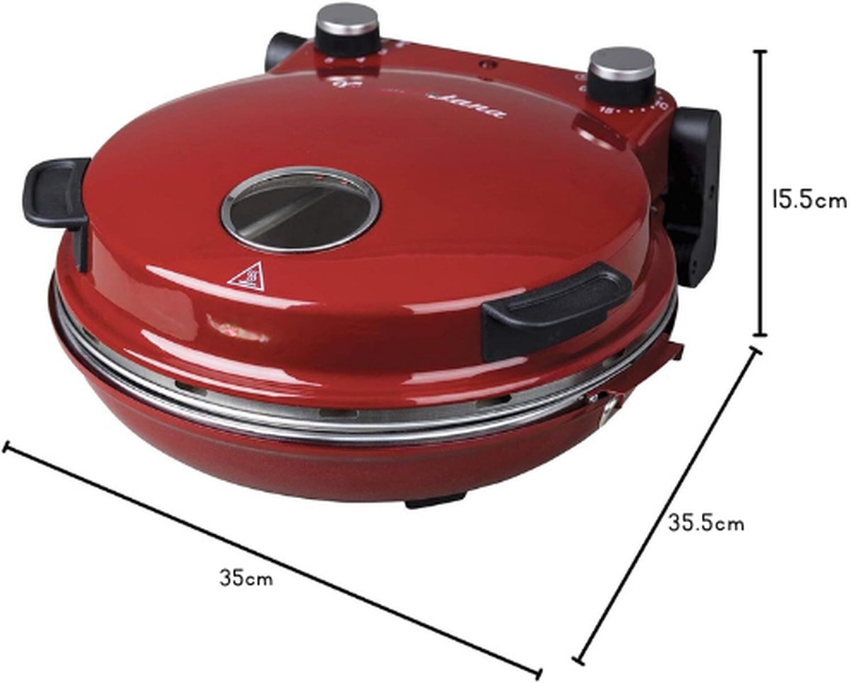 NAPL350 Professionele Elektrische Pizza Oven Rood