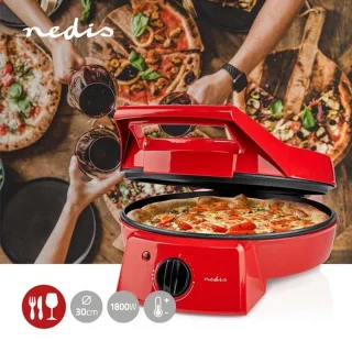 Nedis Pizzamaker en Grill 30 cm 1800W