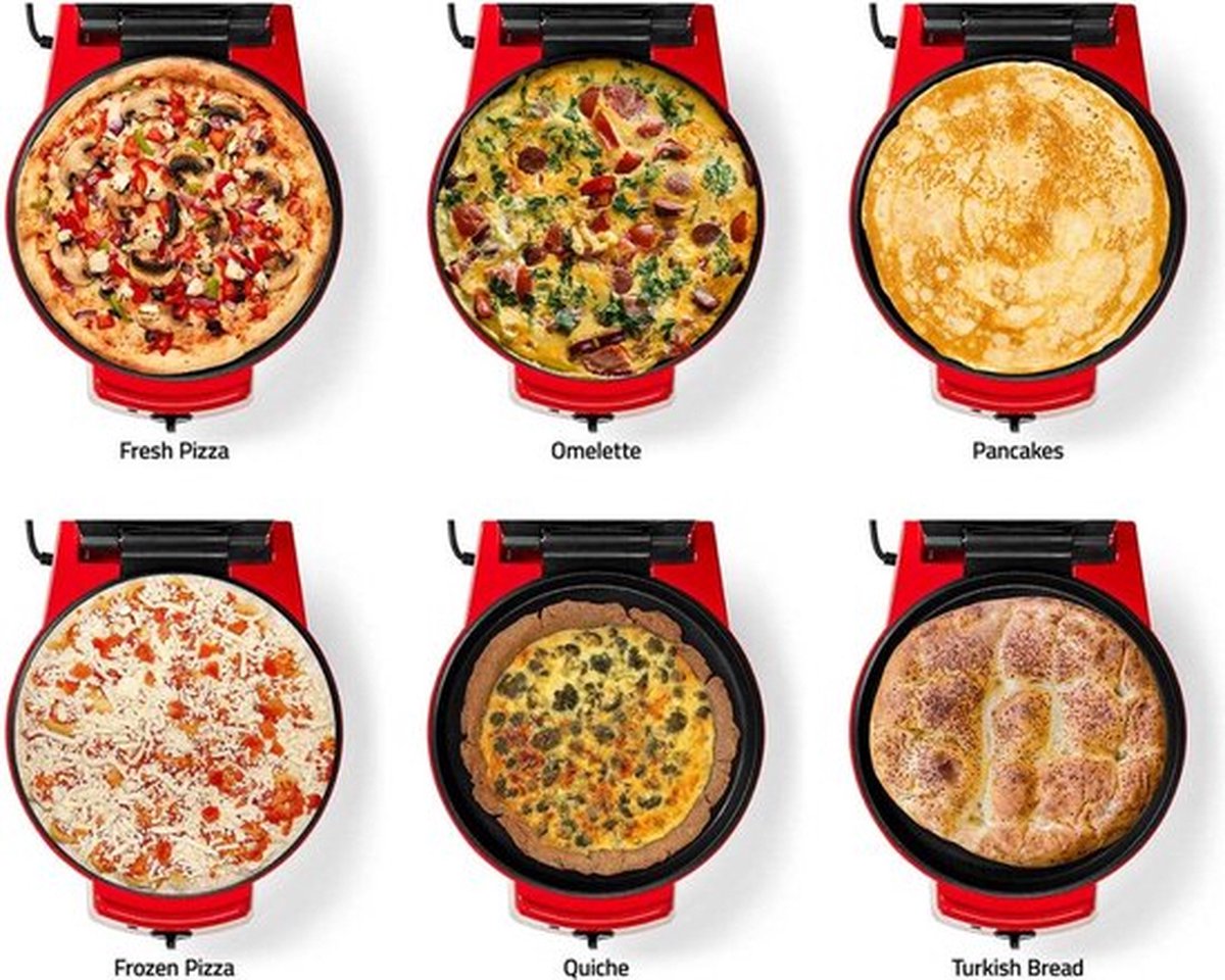 Nedis Pizzamaker en Grill 30 cm 1800W