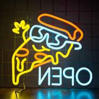Niet gespecificeerd Pizza LED Neonbord