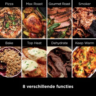 Ninja Woodfire OO101EU Elektrische Buiten Pizza Oven en Smoker