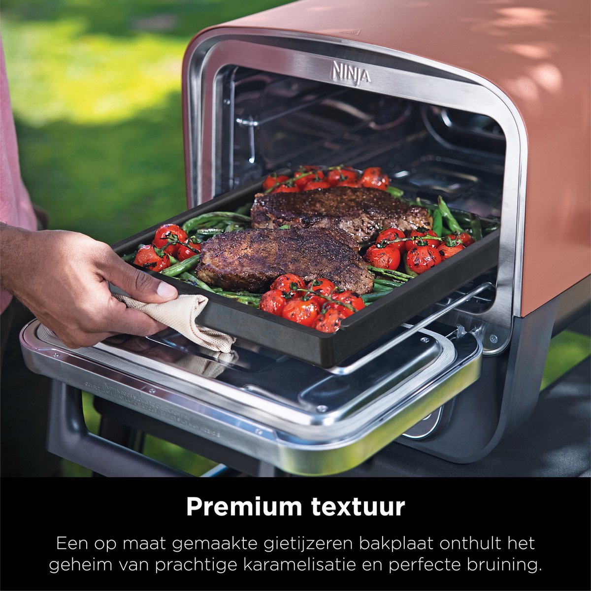 Ninja Woodfire OO101EU Elektrische Buiten Pizza Oven en Smoker