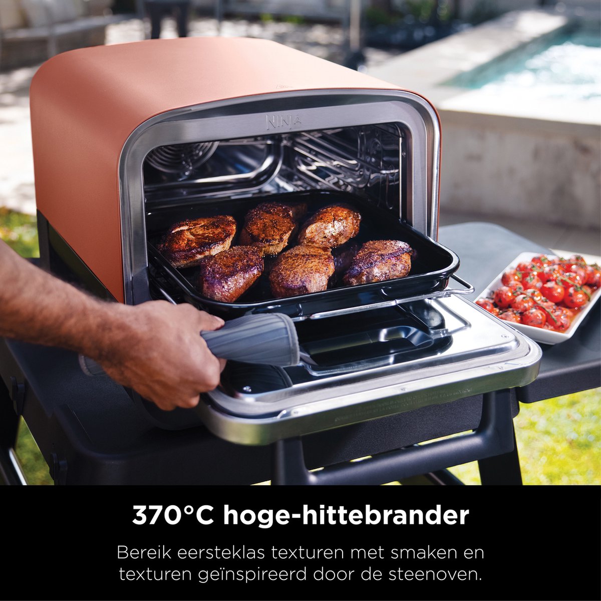Ninja Woodfire OO101EU Elektrische Buiten Pizza Oven en Smoker