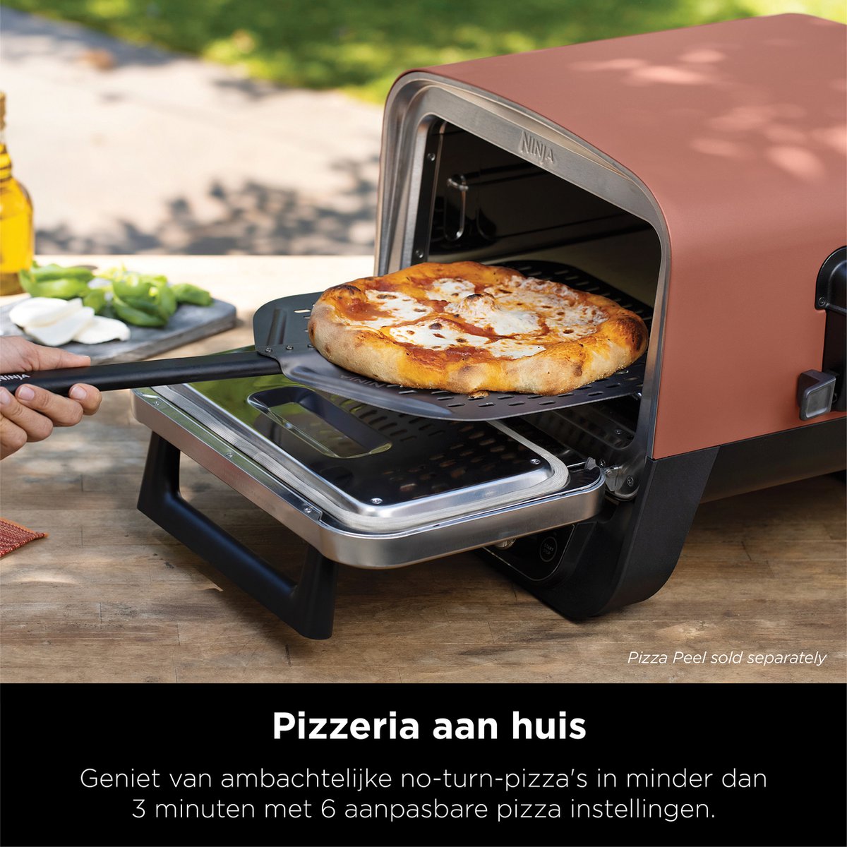 Ninja Woodfire OO101EU Elektrische Buiten Pizza Oven en Smoker