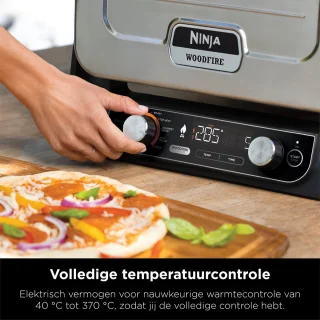Ninja Woodfire OO101EU Elektrische Buiten Pizza Oven en Smoker