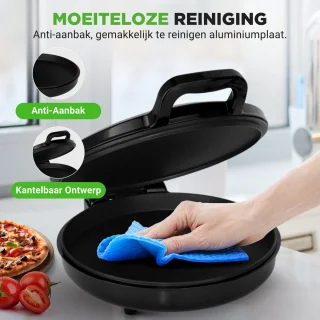 NutriChef Elektrische Pizzaoven