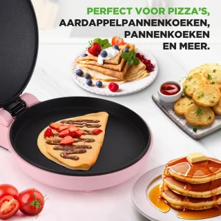 NutriChef Elektrische Pizzaoven - Roze