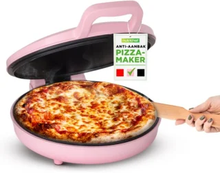 NutriChef Elektrische Pizzaoven - Roze