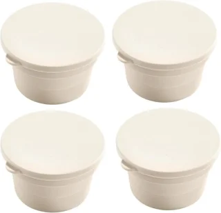 Opvouwbare zuurdesem bakmanden 13 cm beige