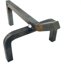 Oven Ondersteuning - Vuur Hout - Pizza Oven - Zwaar Staal - 31 cm - Zwart