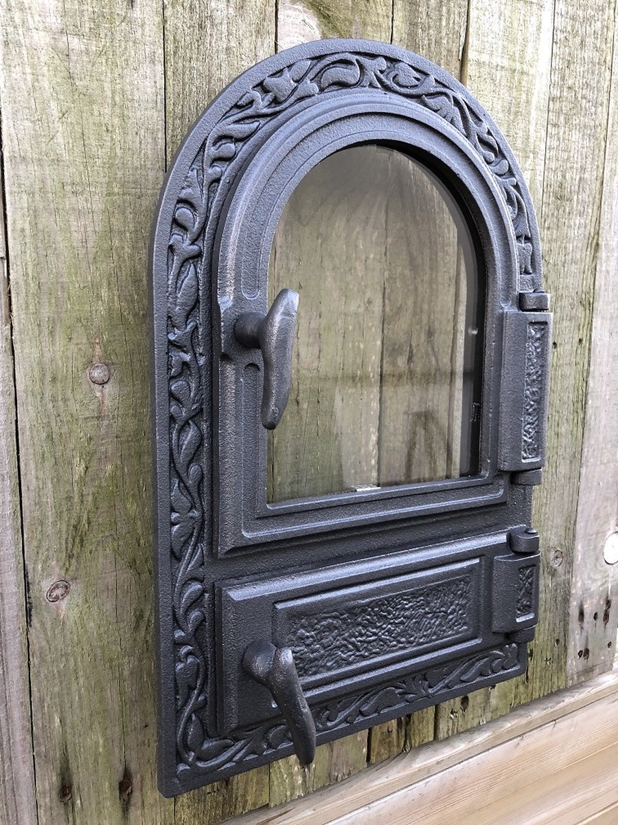 Ovendeur ijzer en glas