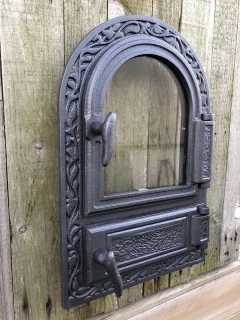 Ovendeur ijzer en glas