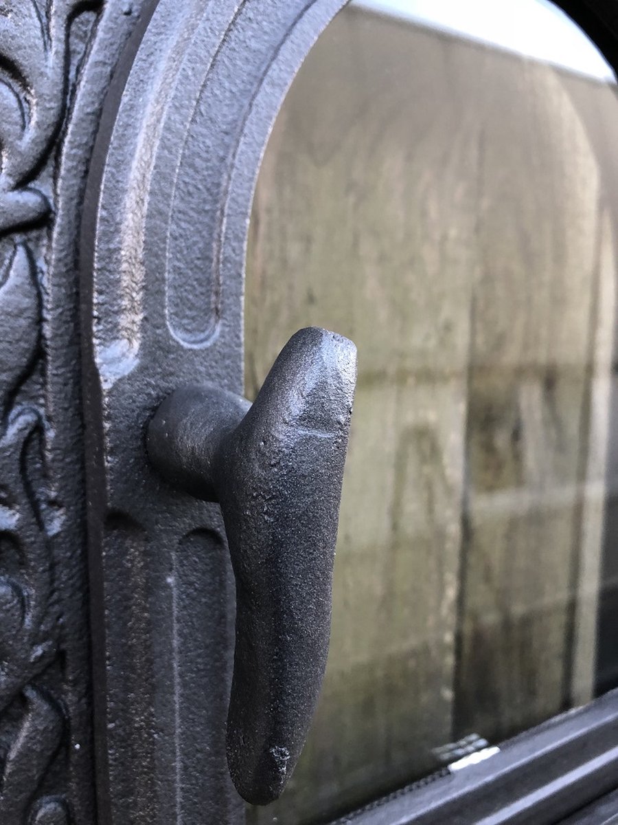 Ovendeur ijzer en glas
