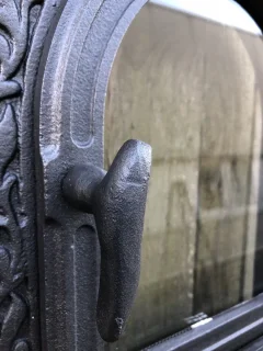 Ovendeur ijzer en glas
