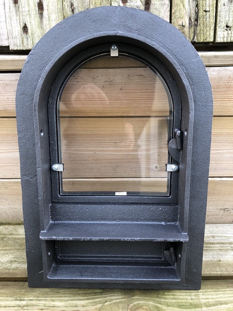 Ovendeur ijzer en glas