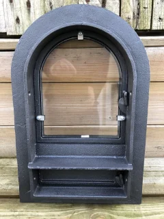Ovendeur ijzer en glas