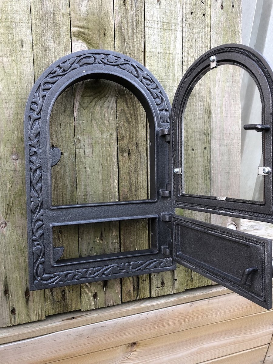 Ovendeur ijzer en glas