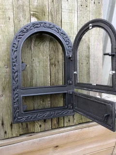 Ovendeur ijzer en glas