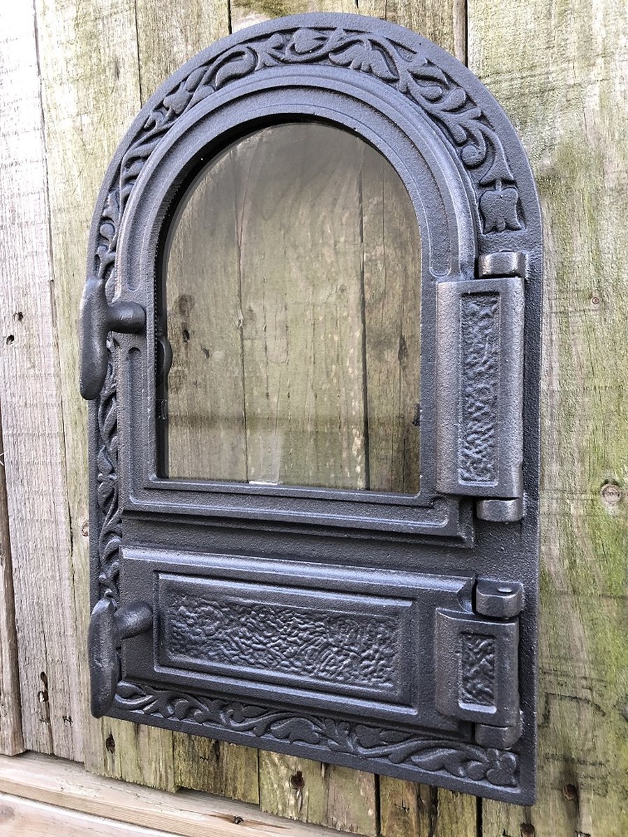 Ovendeur ijzer en glas