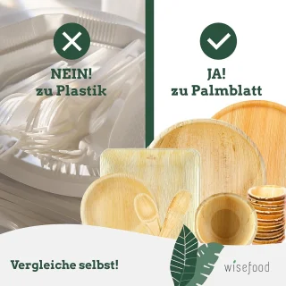 Palm leaf pizza corners wegwerp pizza borden 25 x 15 cm