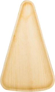 Palm leaf pizza corners wegwerp pizza borden 25 x 15 cm