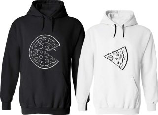 De Partnerlook Pizza Hoodie in één oogopslag