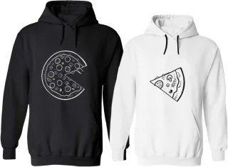 Partnerlook Pizza Hoodie