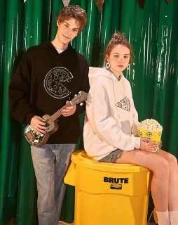 Partnerlook Pizza Hoodie