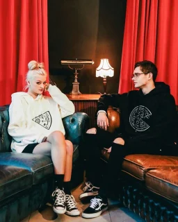 Partnerlook Pizza Hoodie