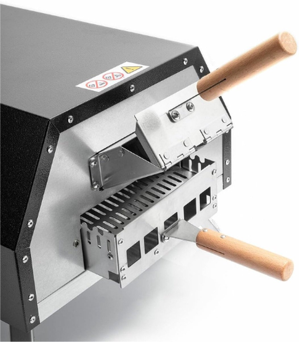 Pellet Pizza Oven RVS met Keramische Steen en Accessoires