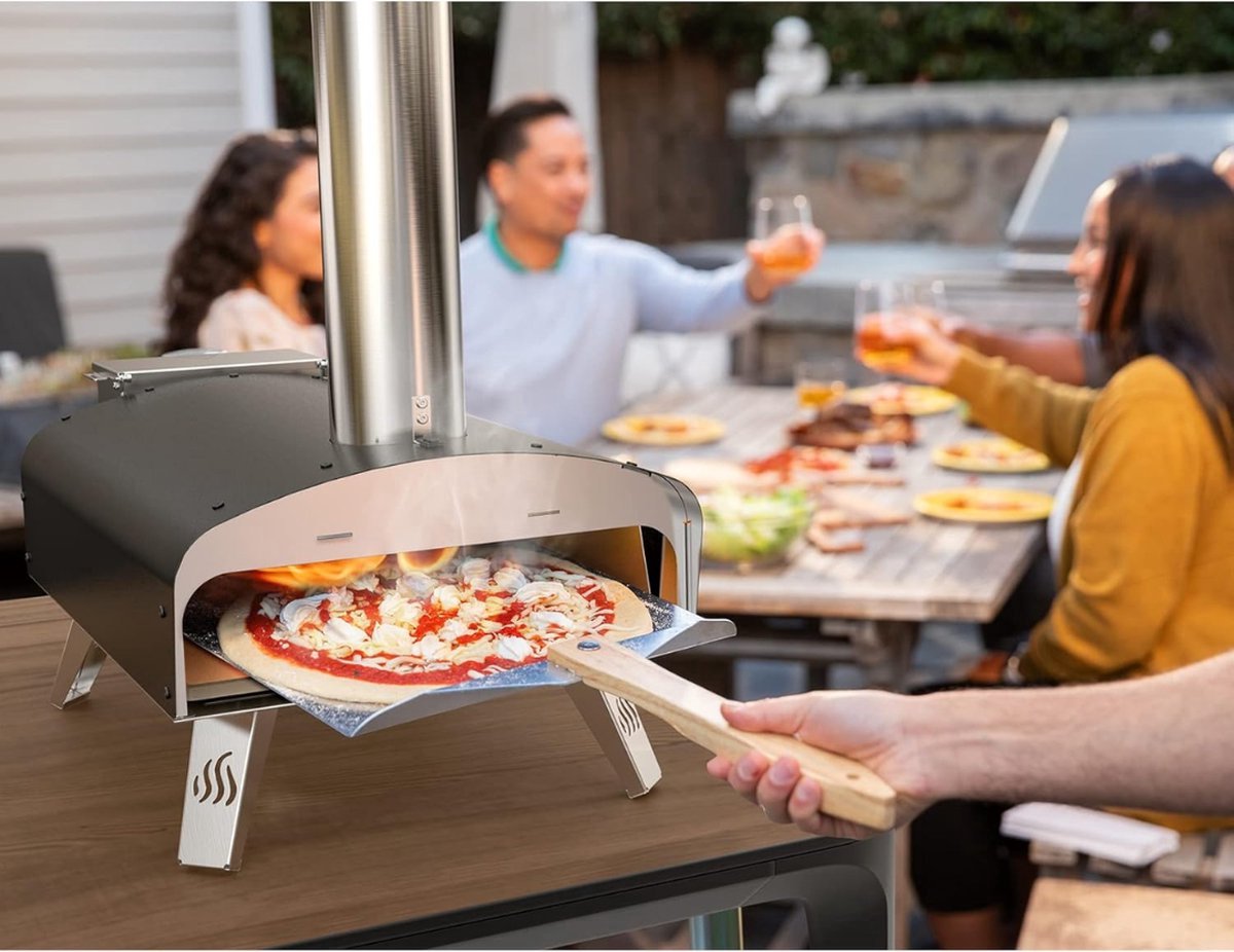 Pellet Pizza Oven Zwart Complete Set